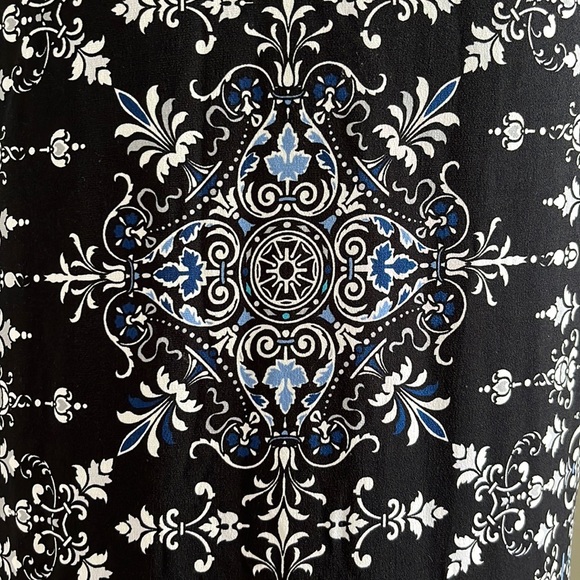 WHBM Medallion-Print Knit Shift Dress with Jewel Embellished Neckline - Picture 6 of 13